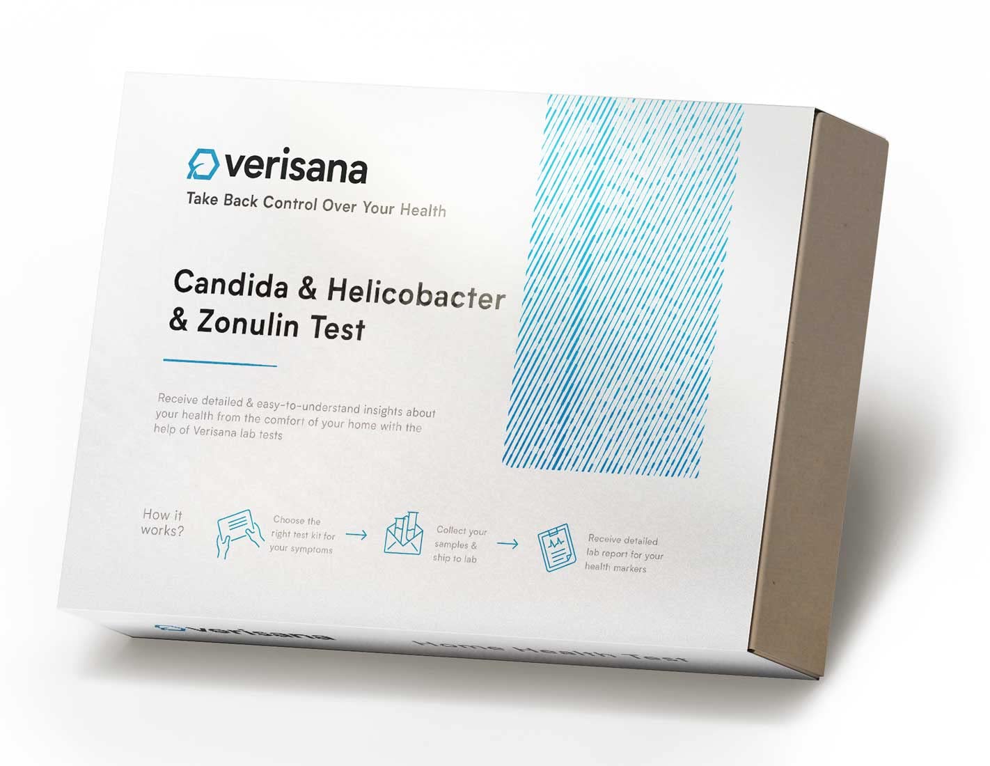 Candida & Helicobacter & Zonulin Test – Lab Testing Kit for Diagnosing Candida, H Pylori and Zonulin Verisana buy supplements canada