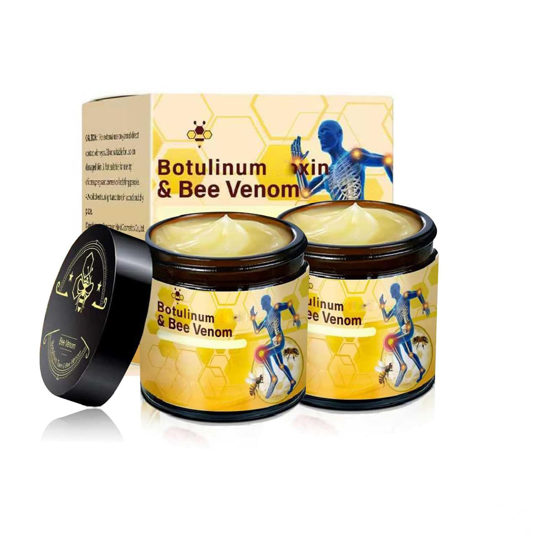 2 Pcs Botulinum Bee Venom Bone Healing Cream,Throughout Release Joint Activities Muscle Relief Massage Gel. Aus Healthcare buy supplements canada