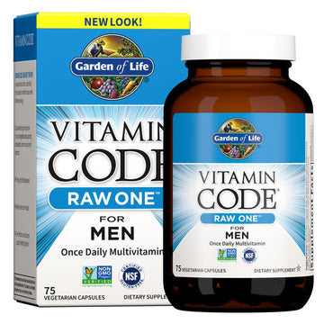 Garden of Life Vitamin Code Raw One for Men, Once Daily Multivitamin, 75 Capsules, One a Day Mens Vitamins Plus Fruit, Veggies & Probiotics for Mens Health Garden of Life buy supplements canada