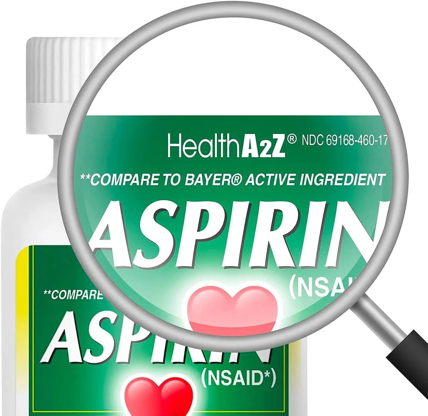 HealthA2Z® Aspirin 81 mg | Low Strength | Enteric Coated | Pain Relief | Reduces Minor Aches Muscle Pain & Cramps | Fever Reducer | Reduces Headache (300 Counts) HealthA2Z buy supplements canada