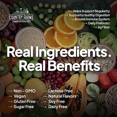 Country Farms Fiber Care Prebiotic Gummies, 6g of Fiber Per Serving, FOS from Beets Country Farms buy supplements canada