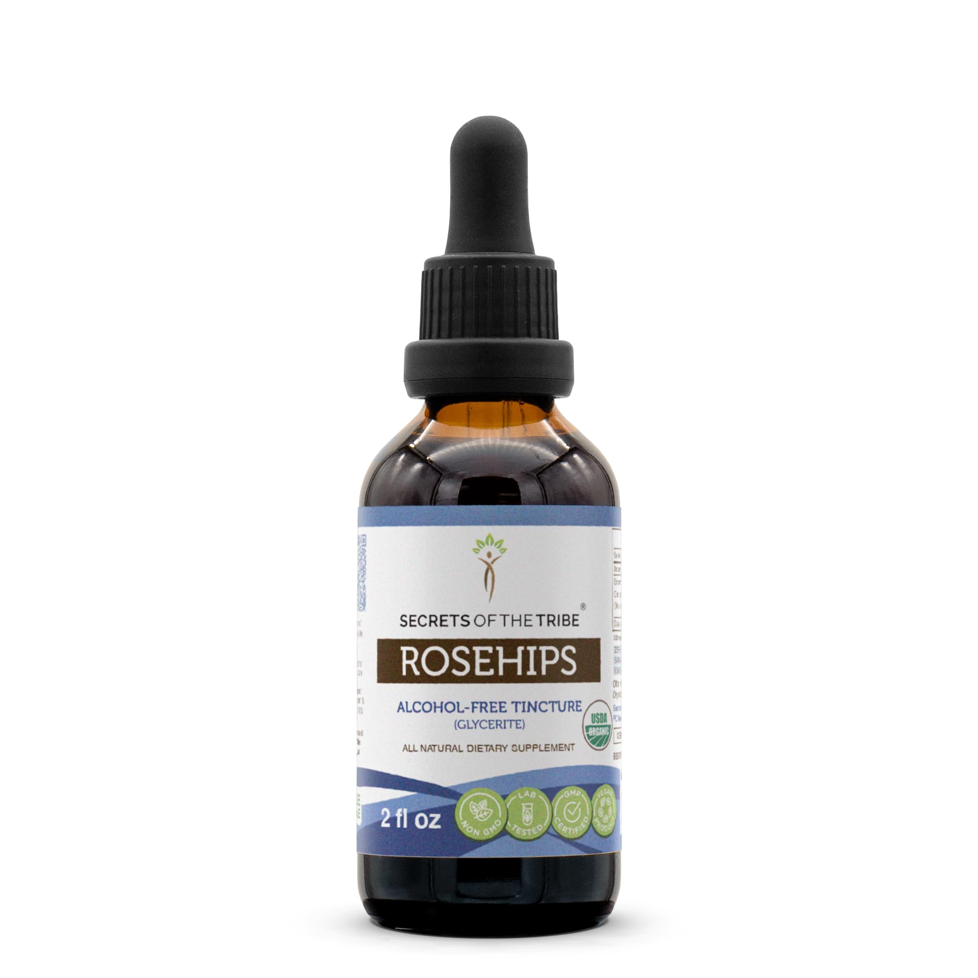 Secrets of the Tribe Rosehips USDA Organic | Alcohol-Free Extract, High-Potency Herbal Drops | Made from 100% Certified Organic Rosehips (Rosa spp.) Dried Fruit (2 oz) Secrets of the Tribe buy supplements canada