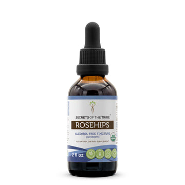 Secrets of the Tribe Rosehips USDA Organic | Alcohol-Free Extract, High-Potency Herbal Drops | Made from 100% Certified Organic Rosehips (Rosa spp.) Dried Fruit (2 oz) Secrets of the Tribe buy supplements canada