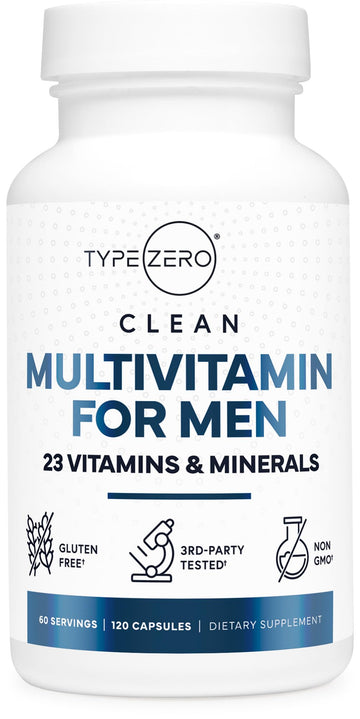 Type Zero Multivitamin Capsules for Men (120 Capsules) (1200 mg) - Gluten-Free, 60 Servings Type Zero buy supplements canada