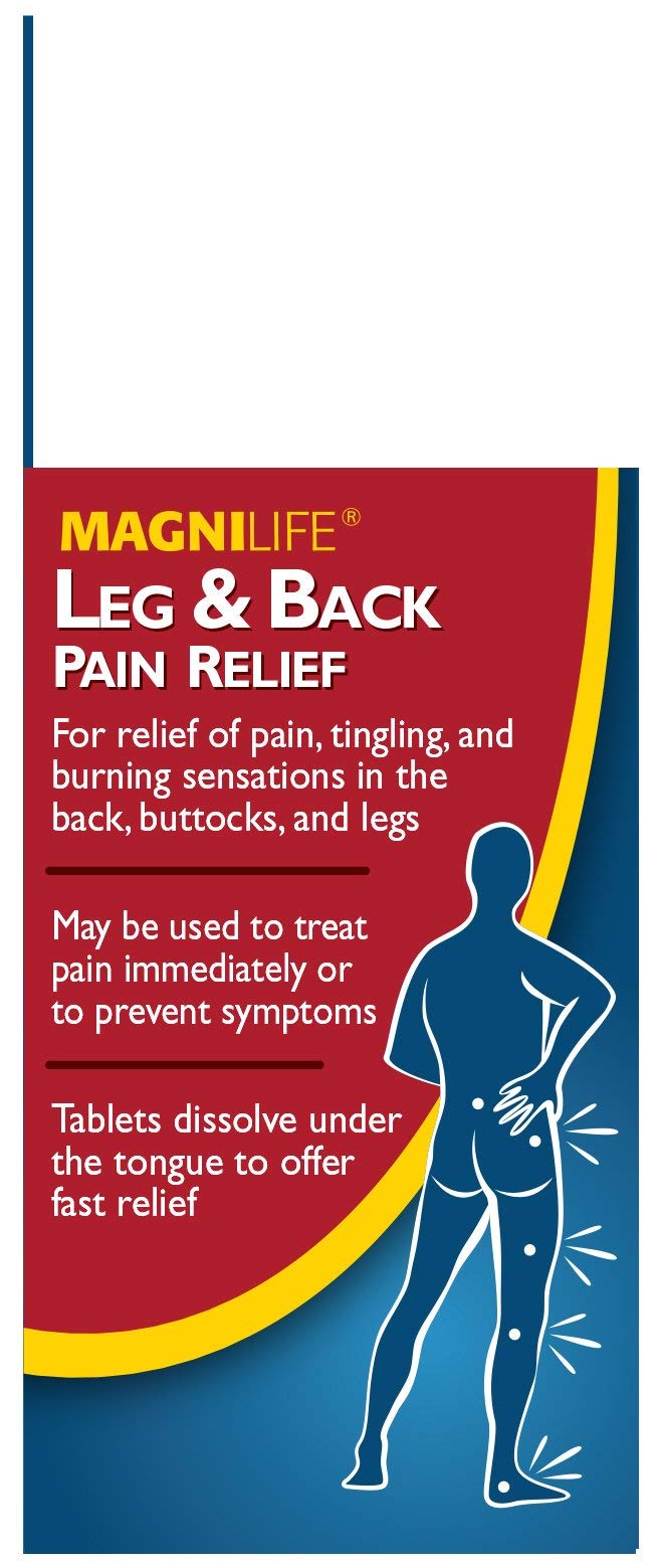 MagniLife Leg & Back Pain Relief Tablets,125 Ct, Fast-Acting Pain Relief Naturally Soothes Burning, Tingling & Stabbing Aches, Symptomatic or Preventative, Non-Habit Forming Quick-Dissolve Tablets MagniLife buy supplements canada