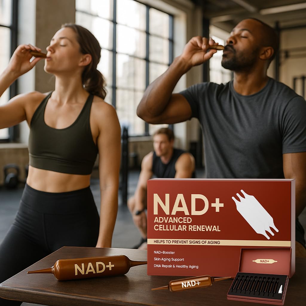 NAD Advanced Cellular Renewal - 1200mg NAD Supplement for Skin Aging Support Energy & Focus - 10 Vials (1) ARSYCHLL buy supplements canada