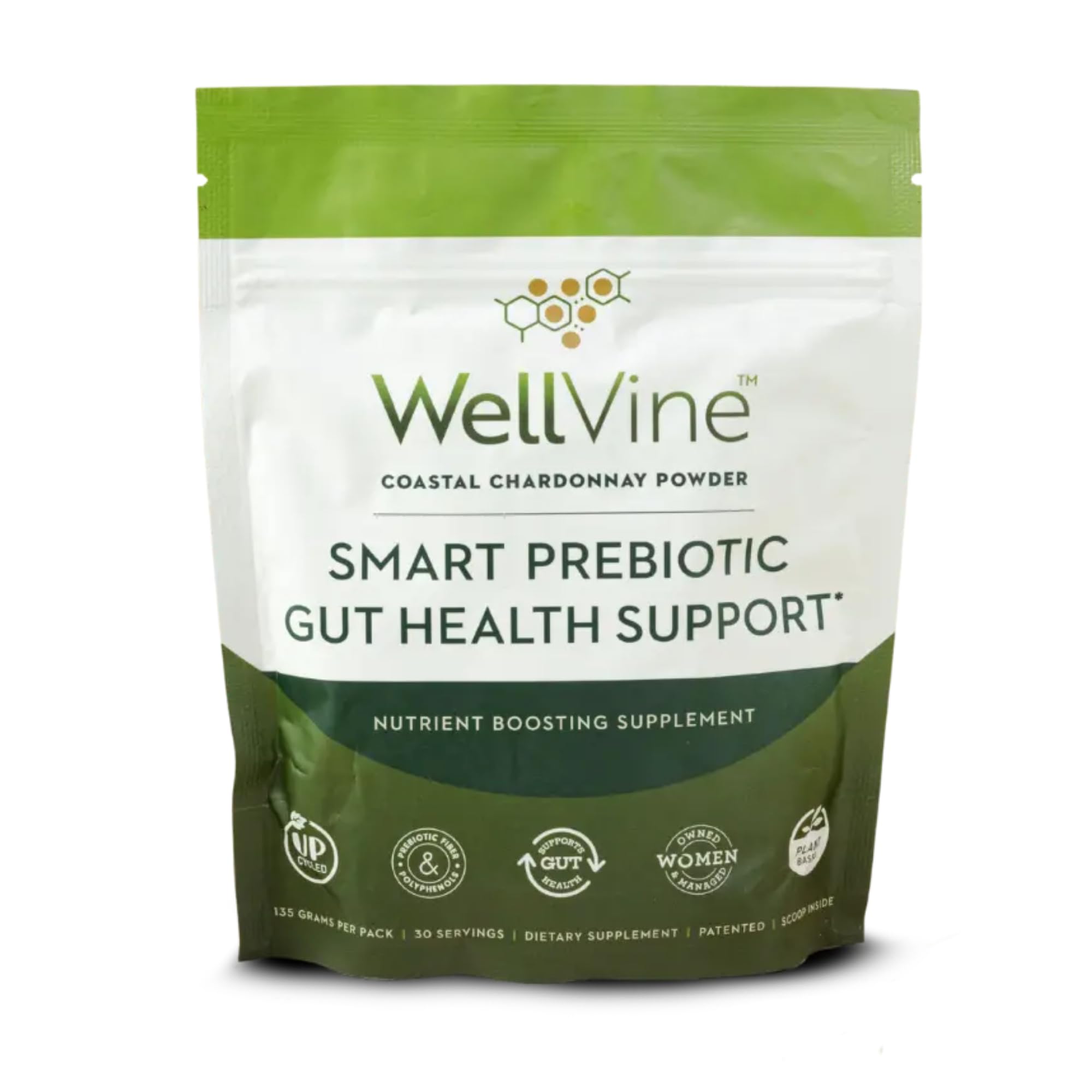 WellVine Premium Smart Prebiotic Gut Health Supplement Powder for Men & Women | Digestive Support & Gut Health With 100% Upcycled Chardonnay Grapes | Plant-Based WellVine buy supplements canada