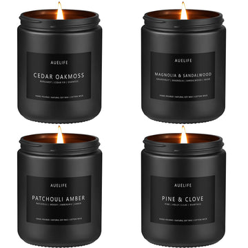 Scented Candles Set | Men Candles Set, Candles for Men Scented Candles for Home - 4 Pack Candles Scents Auelife buy supplements canada