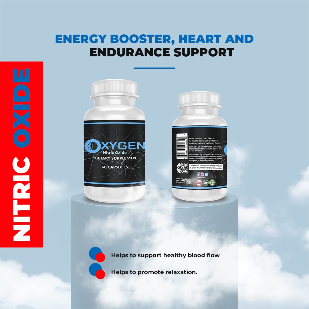 Qei Oxygen (Nitric Oxide) - L-Citrulline a Key Ingredient - Detoxes - Supports Blood Circulation Heath Secret buy supplements canada