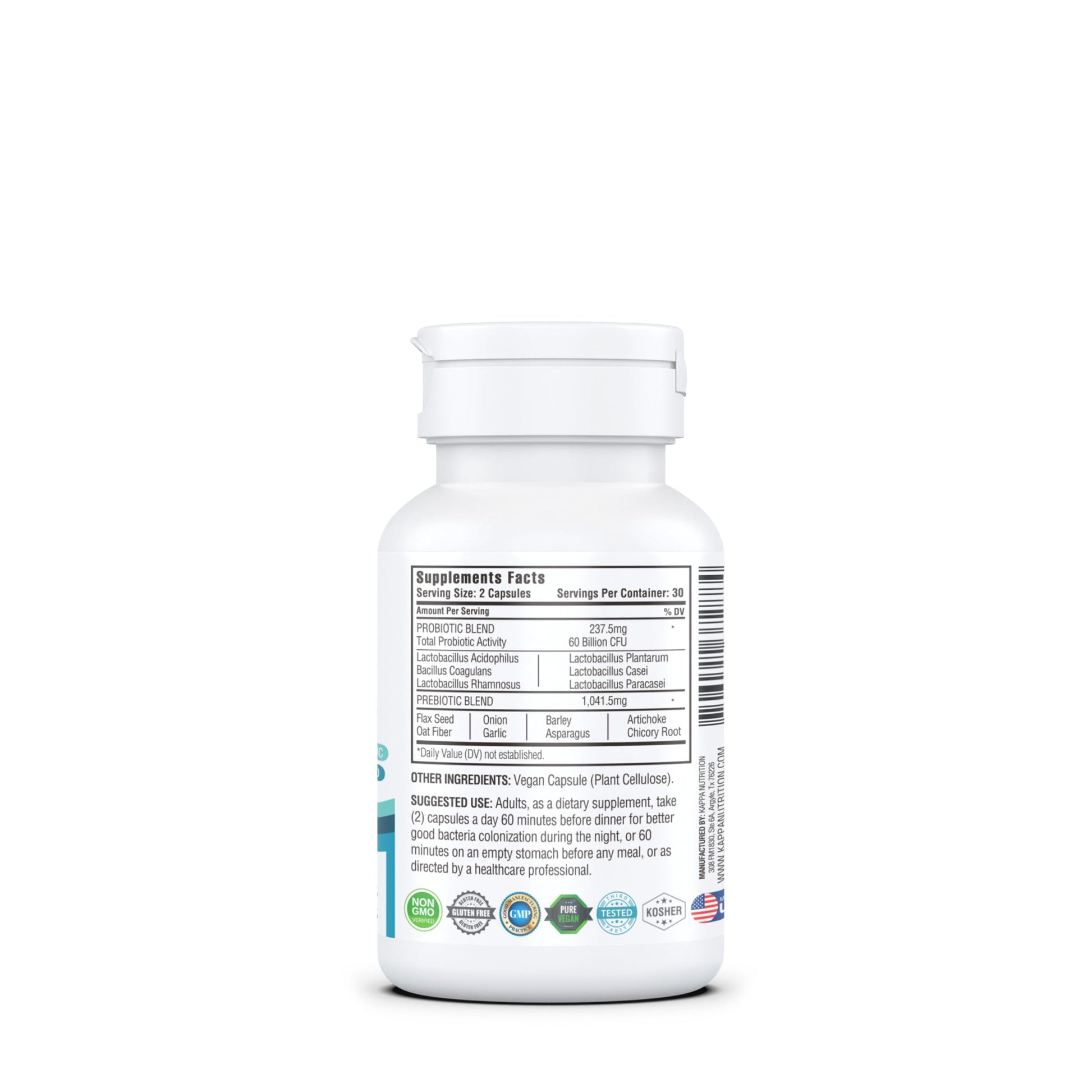 KAPPA NUTRITION Probiotic 60 Billion CFU 14 in 1 Formula with Prebiotics & Acidophilus for Women, Men & Adults, Shelf Stable, Acid Resistant, Natural Supplement 60 Capsules. KAPPA NUTRITION buy supplements canada
