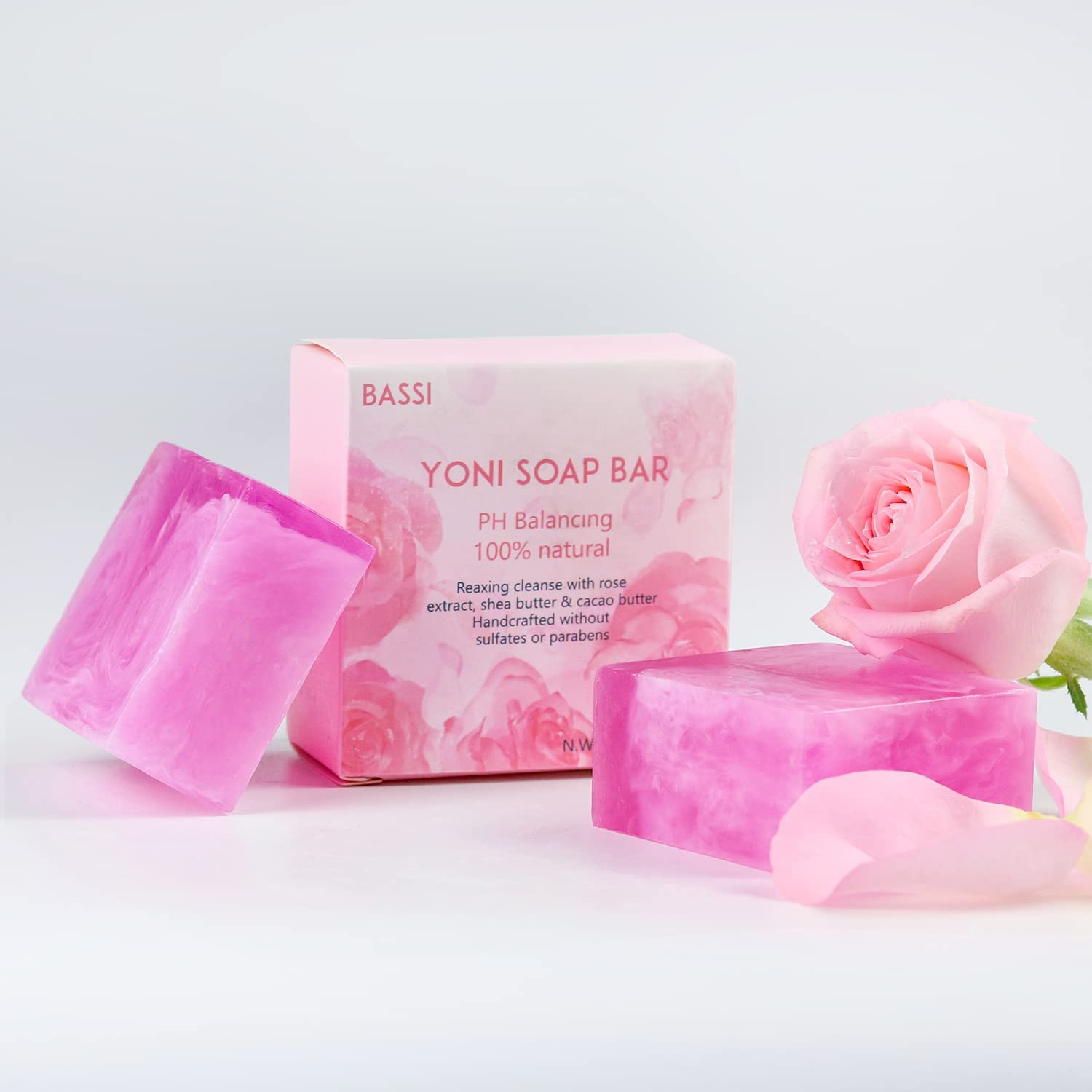 Yoni Soap Bars Vaginal Wash 2 PCS, 100% Natural Organic Yoni Bar Soap for Women Ph Balance Yoni BASSI buy supplements canada