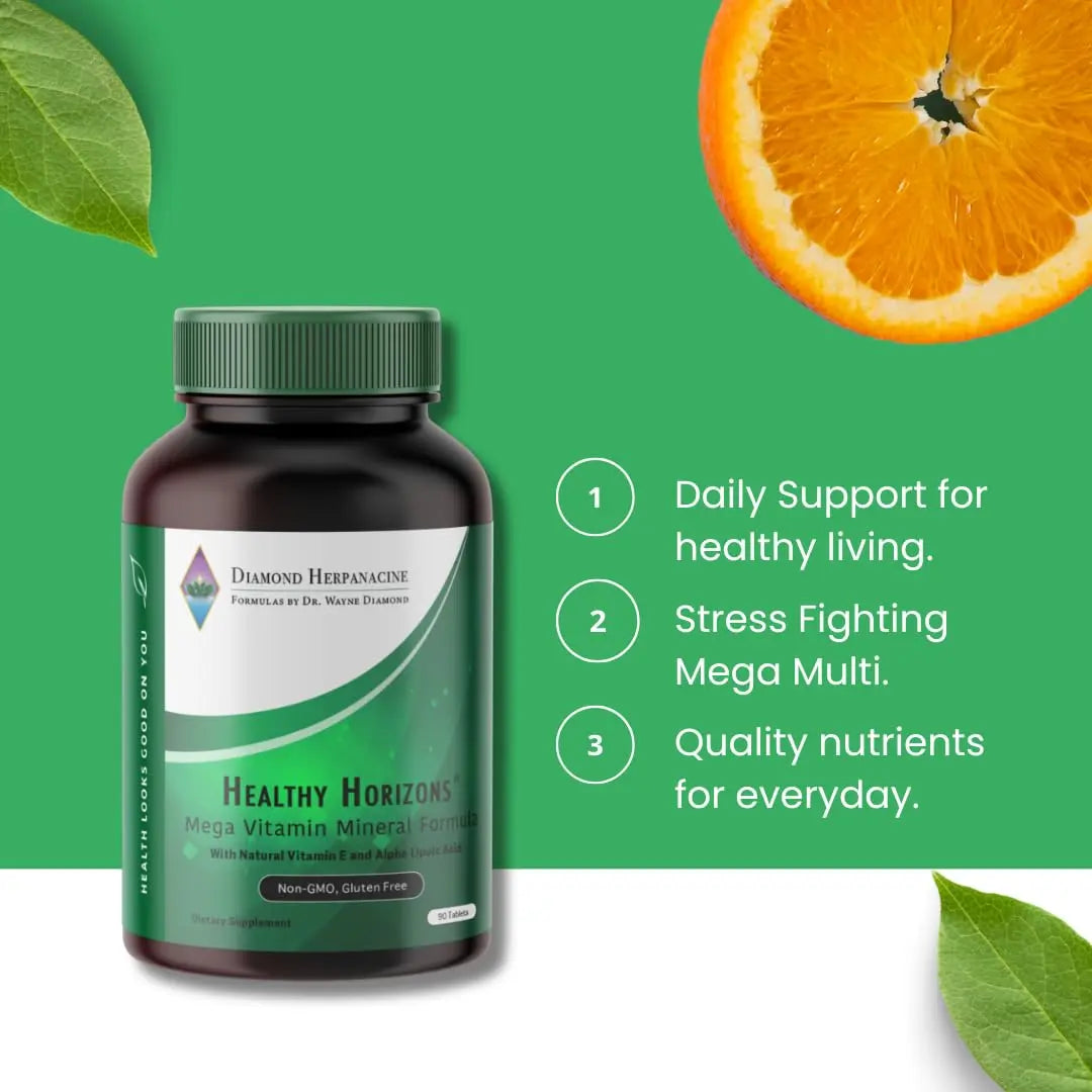 Herpanacine Diamond Healthy Horizons Multivitamin - Natural Multivitamin to Support Stress Relief and Provide Essential Nutrients Herpanacine buy supplements canada