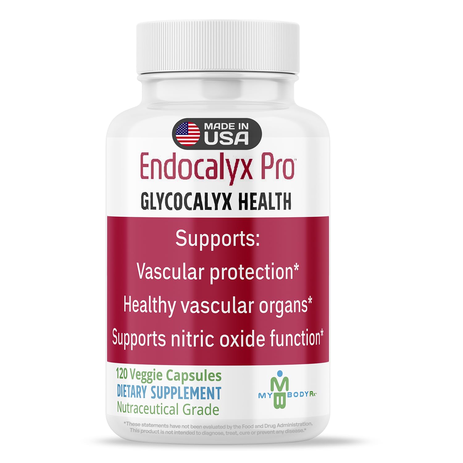 MYBODYRX Endocalyx Pro Supplement – Endothelial Glycocalyx Support 120 Capsules - Vascular & Microcirculation Health – Clinically-Studied – Patented – Supports Nitric Oxide Functions MYBODYRX buy supplements canada