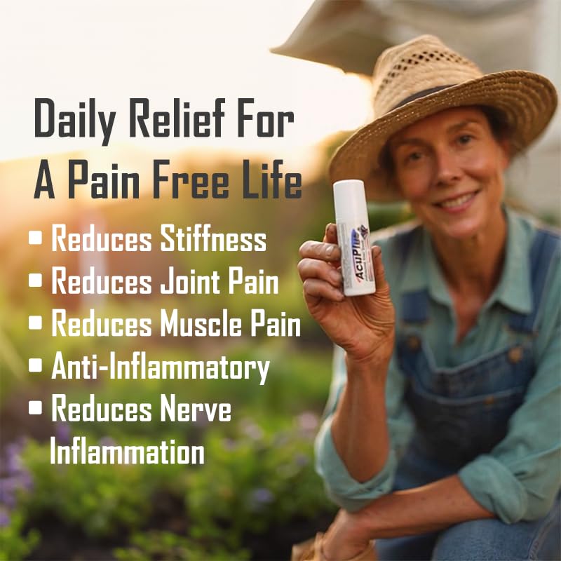 AcuPlus - Pain Relief Roll On - Topical Anti Inflammatory to Soothe Muscles & Joints - Arthritis Pain Reliever, Bursitis, Tendonitis Cream - TSA Compliant, Convenient Roll On - 3 fl. oz. (Pack of 1) AcuPlus buy supplements canada