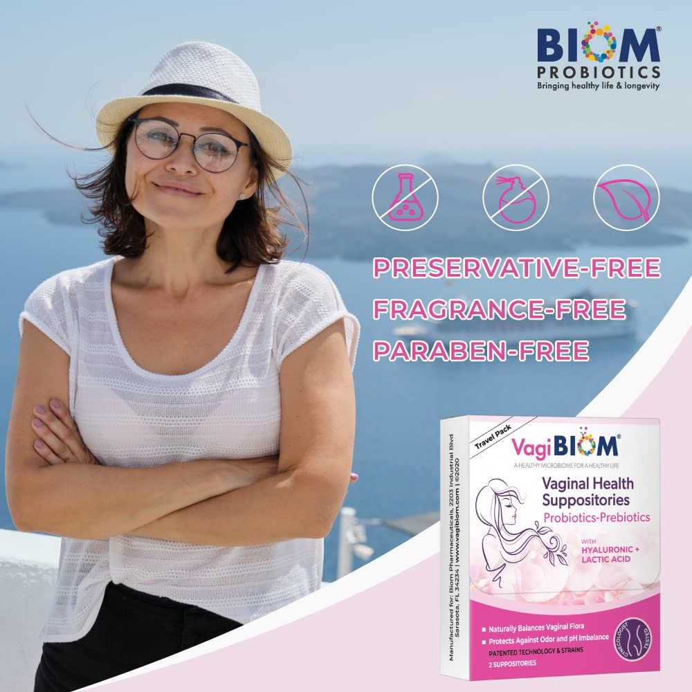 VagiBiom Probioitc Suppository Convenient Travel Pack with 2 Suppositories VagiBiom buy supplements canada