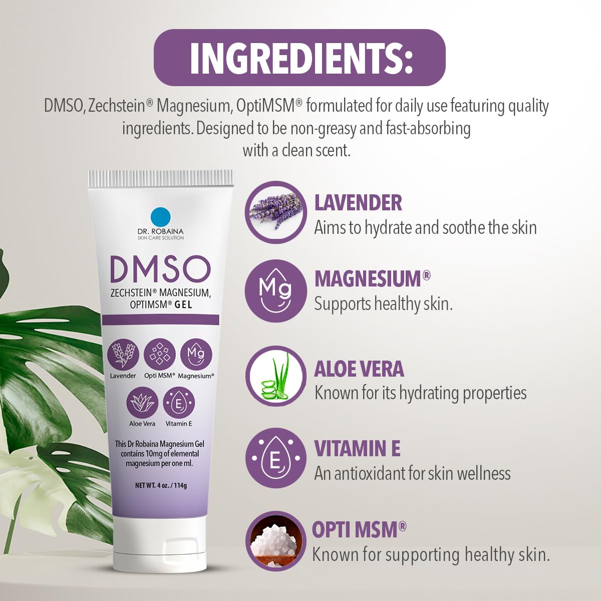 Dr. Robaina DMSO Lavender Gel Dr. Robaina buy supplements canada