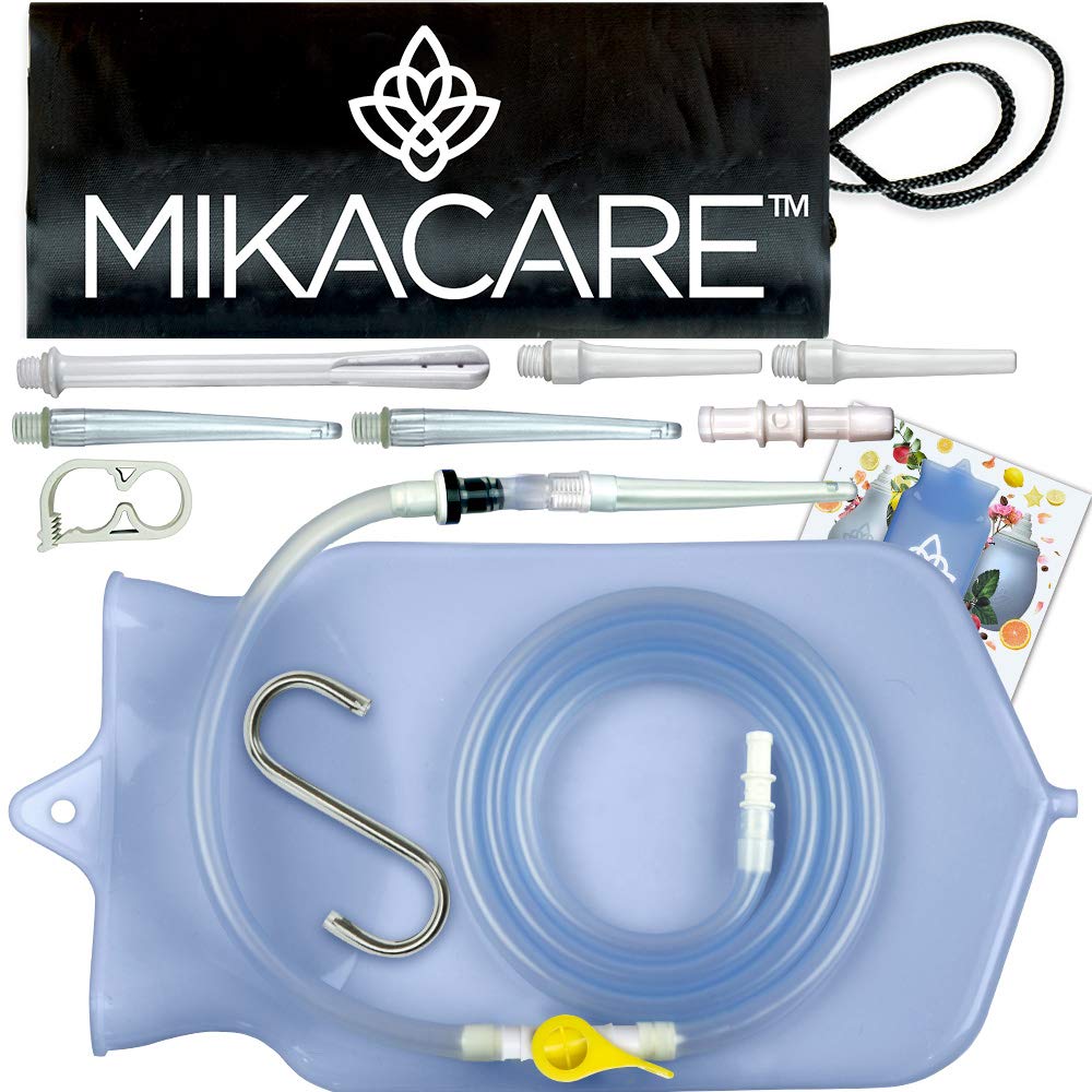 Mikacare Enema Bag Kit Clear Non-Toxic Silicone. for Coffee and Enema Kit for Colon Cleansing - Enema Detox Mikacare buy supplements canada