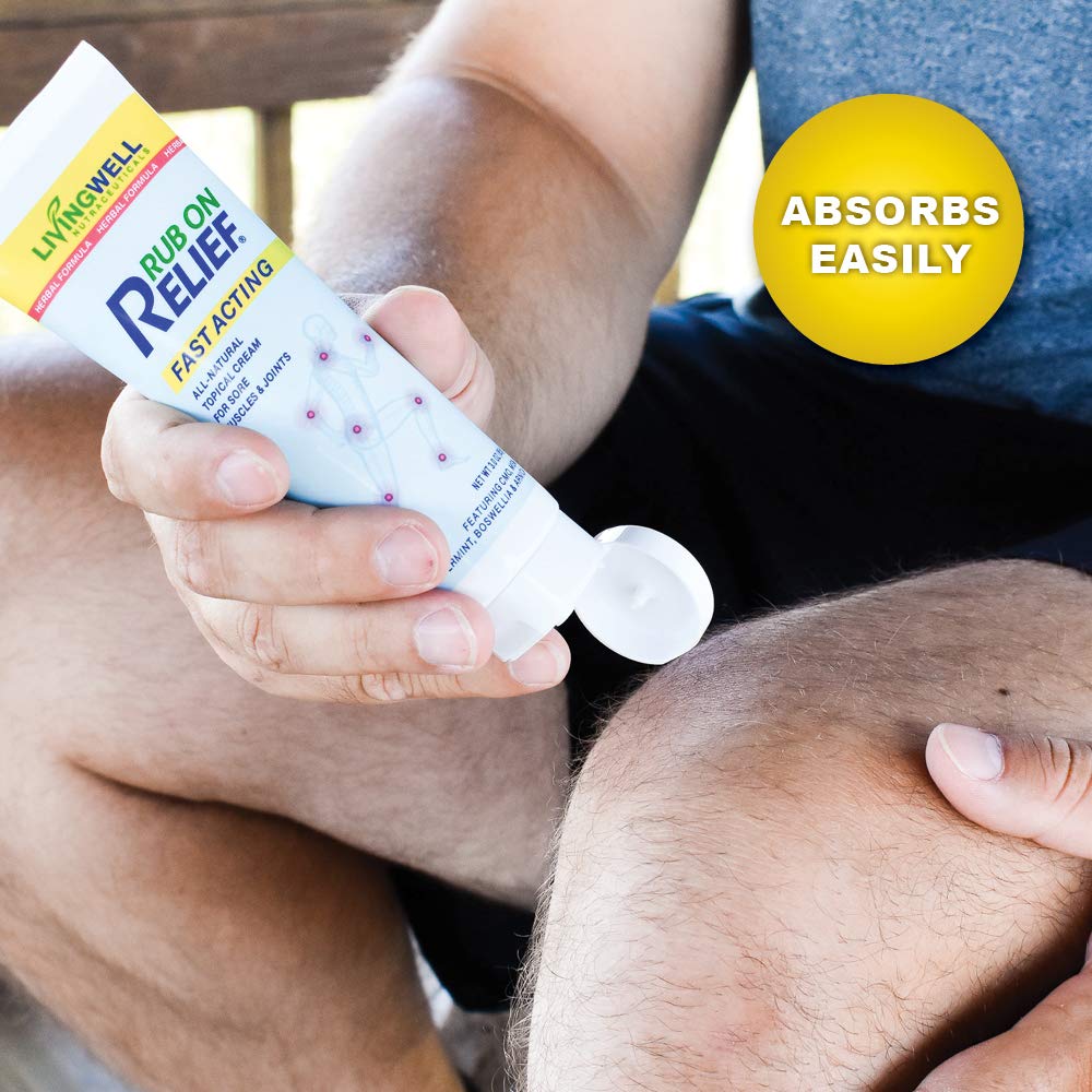 RUB ON RELIEF Fast Acting, Natural Joint and Ache Cream for Muscles, Neck, Back RUB ON RELIEF buy supplements canada