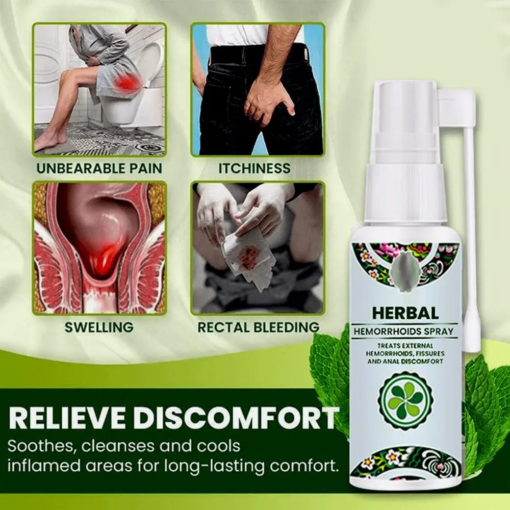 Juztec Hemorrhoid Treatment - Fast Relief with Hemocare Herbal Hemorrhoids Spray & Analese Numb Cream (1 PCS) Juztec buy supplements canada