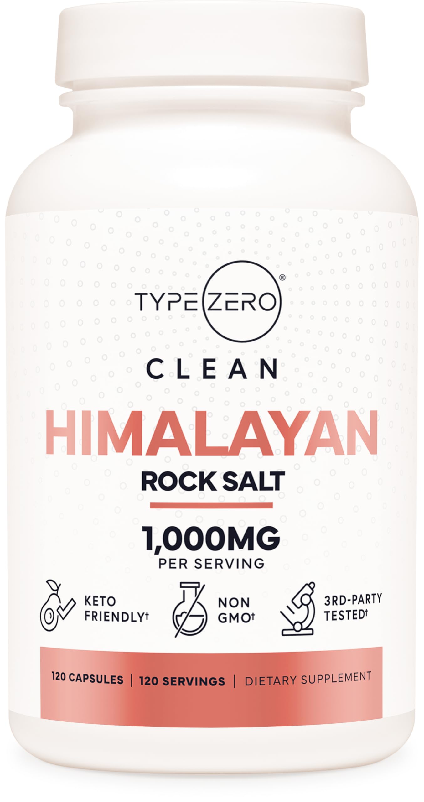Type Zero Himalayan Rock Salt Capsules (120 Capsules) (1000mg per Serving) Type Zero buy supplements canada