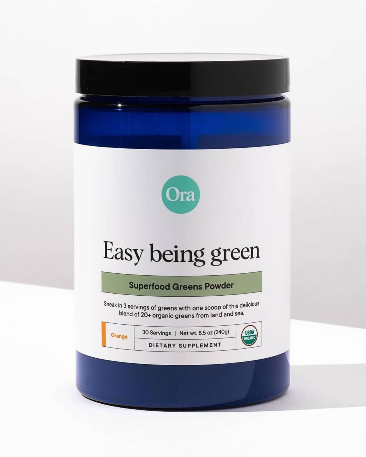Ora Organic Greens Powder - Vegan, Gluten-Free, Organic Super Greens Drink for Energy and Detox | Antioxidants & Adaptogenic Herbs | 20+ Superfood Greens Blend - Citrus Flavor, 30 Servings Ora Organic buy supplements canada