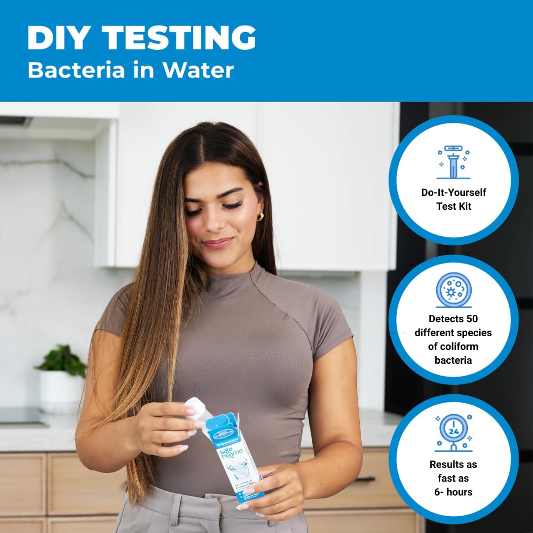 Safe Home® DIY Bacteria in Water Test Kit – Results as Fast as 6 Hours – Detects 50 Different Species of Coliform Bacteria – EPA Lab Certified – Made in the USA – (1 Pack) Safe Home buy supplements canada