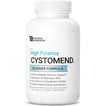 CystoMend Bladder & Pelvic Discomfort Formula (High Potency) - Supports Less Flares & Urgency* - Premium Bladder Support for Women & Men - USA Manufactured & Third-Party Tested - 180 Capsules CystoMend buy supplements canada