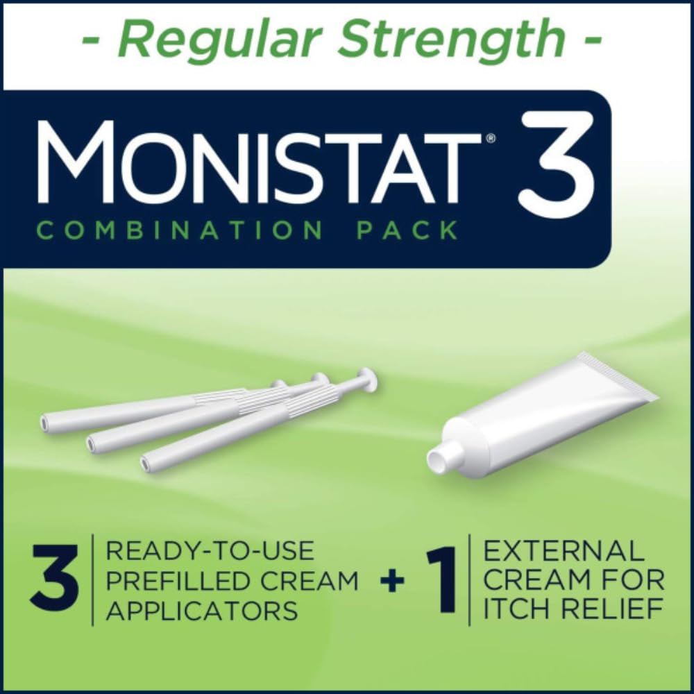 Monistat 3 Vaginal Cream, 3-Day Treatment Combination Pack, 3 Ovule Inserts and External Cream Monistat buy supplements canada