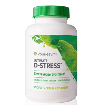 Youngevity Ultimate D-Stress™ – Natural Stress Relief Supplement with Magnesium, Valerian Root Extract, and B Vitamins – Supports Adrenal Health and Nervous System – 120 Capsules Youngevity buy supplements canada