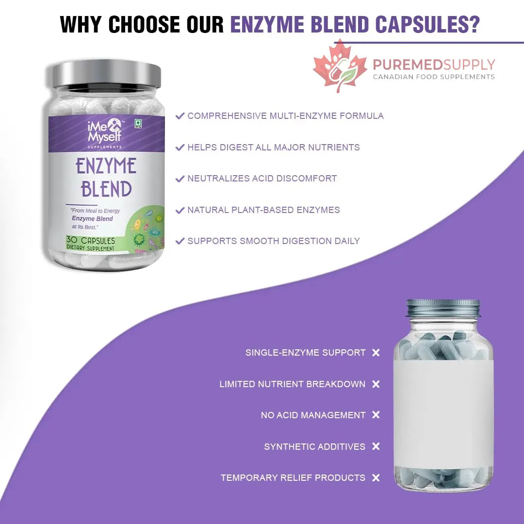 iMeMyself Enzyme Blend | 30 Veg Capsules iMeMyself buy supplements canada