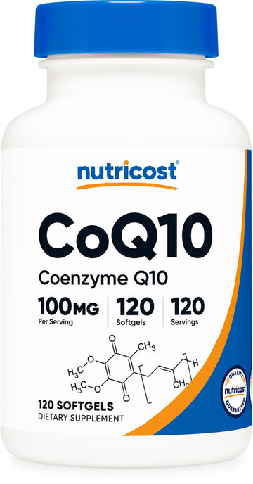 Nutricost CoQ10 Softgels (120 Servings / 100 Mg CoQ10 Per Serving) | Better Absorption Nutricost buy supplements canada