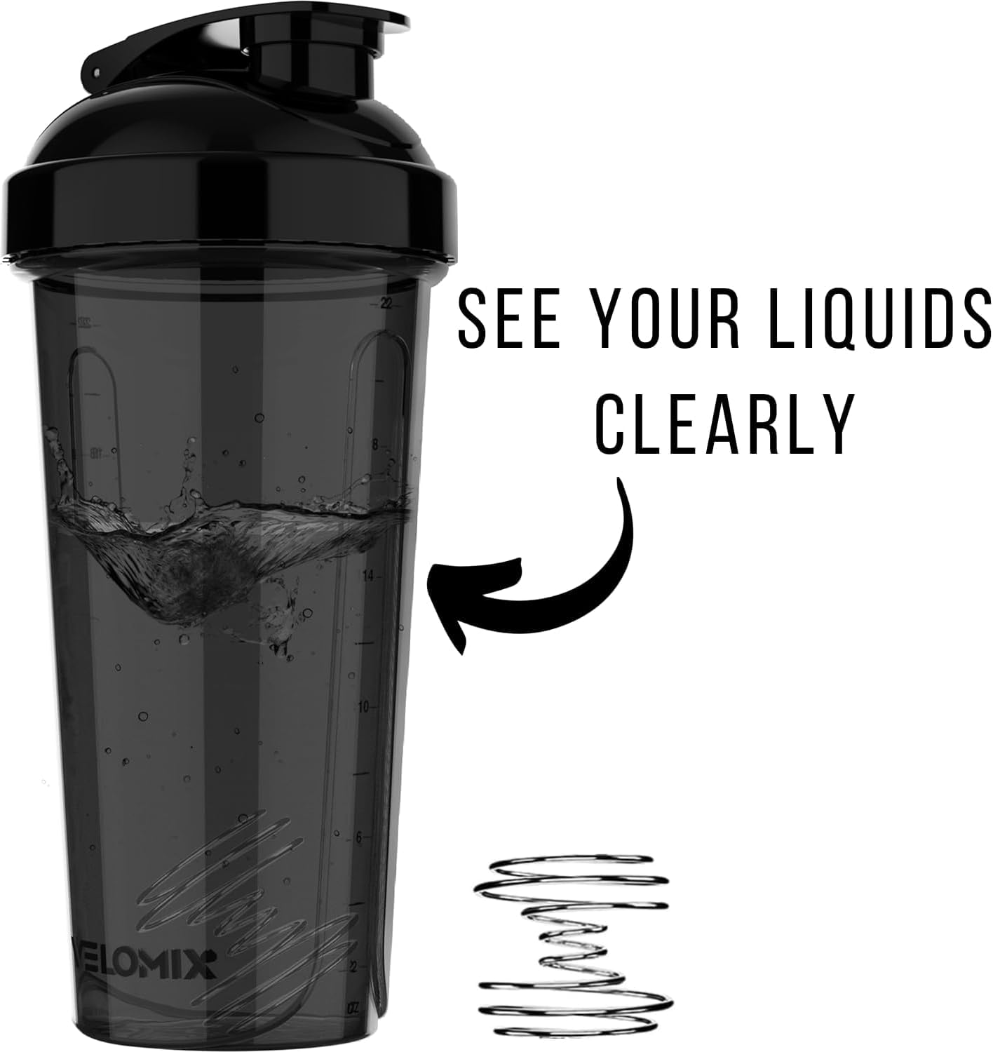 VELOMIX -4 PACK- Protein Shaker Bottles for Protein Mixes, 28 OZ Shaker Cups for Protein Shakes VELOMIX buy supplements canada