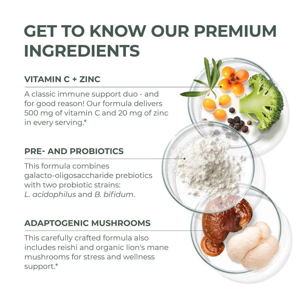 Primal Harvest Primal Immune Defense: 10-in-1 Immune Support with Probiotics, Zinc, Vitamins C, B6, D3 & K2 Primal Harvest buy supplements canada