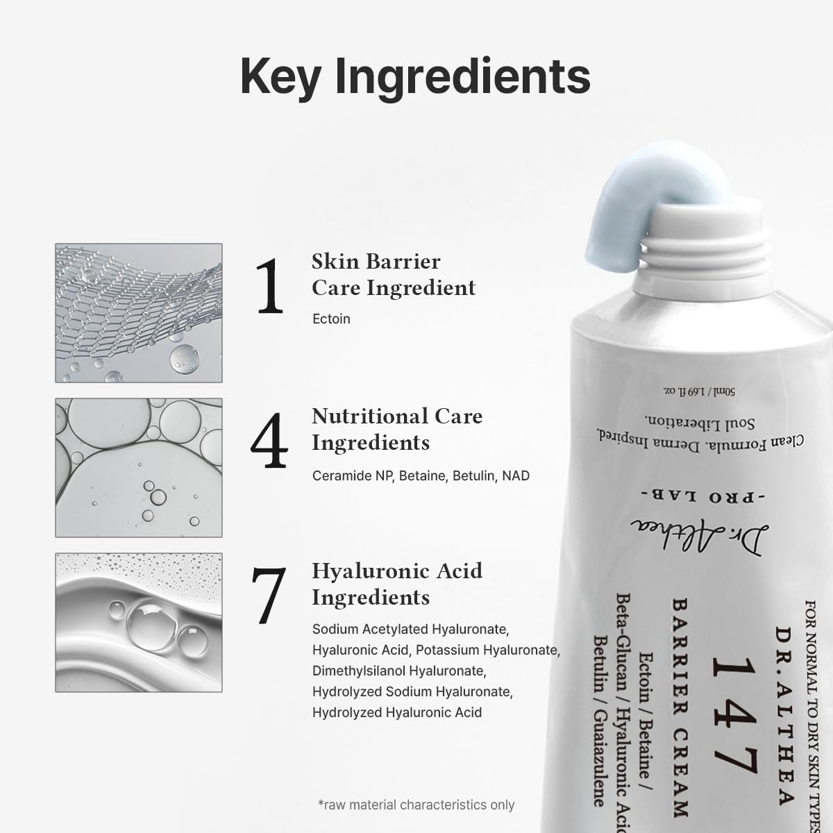 Dr.Althea 147 Barrier Cream | Daily Skin Barrier Care | Deep Hydrating with Hyaluronic Acid Dr.Althea buy supplements canada