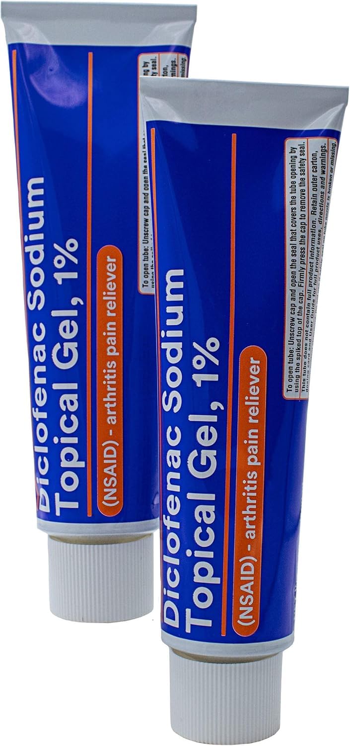 GeriCare Topical Arthritis Pain Relief Gel Diclofenac Sodium 1% (NSAID) Hand Wrist Elbow Foot Ankle Knee Extra-Strength Pain Reliever- Anti-inflammatory Arthritis Pain Treatment, 3.53oz (2 Pack) GeriCare buy supplements canada