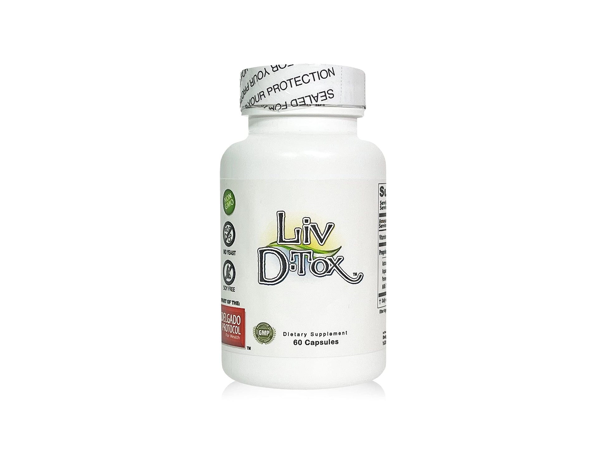 Liv D-Tox - 60 Capsules - Liver Detox and Cleanse Support Health Supplement, with Turmeric The Delgado Protocol for Health buy supplements canada