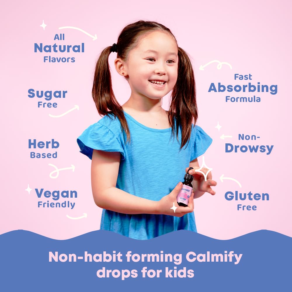 JoySpring Calmify Magnesium Glycinate for Kids | Liquid Magnesium with L-Theanine Supplement | Chamomile Extract & Passion Flower Extract JoySpring buy supplements canada