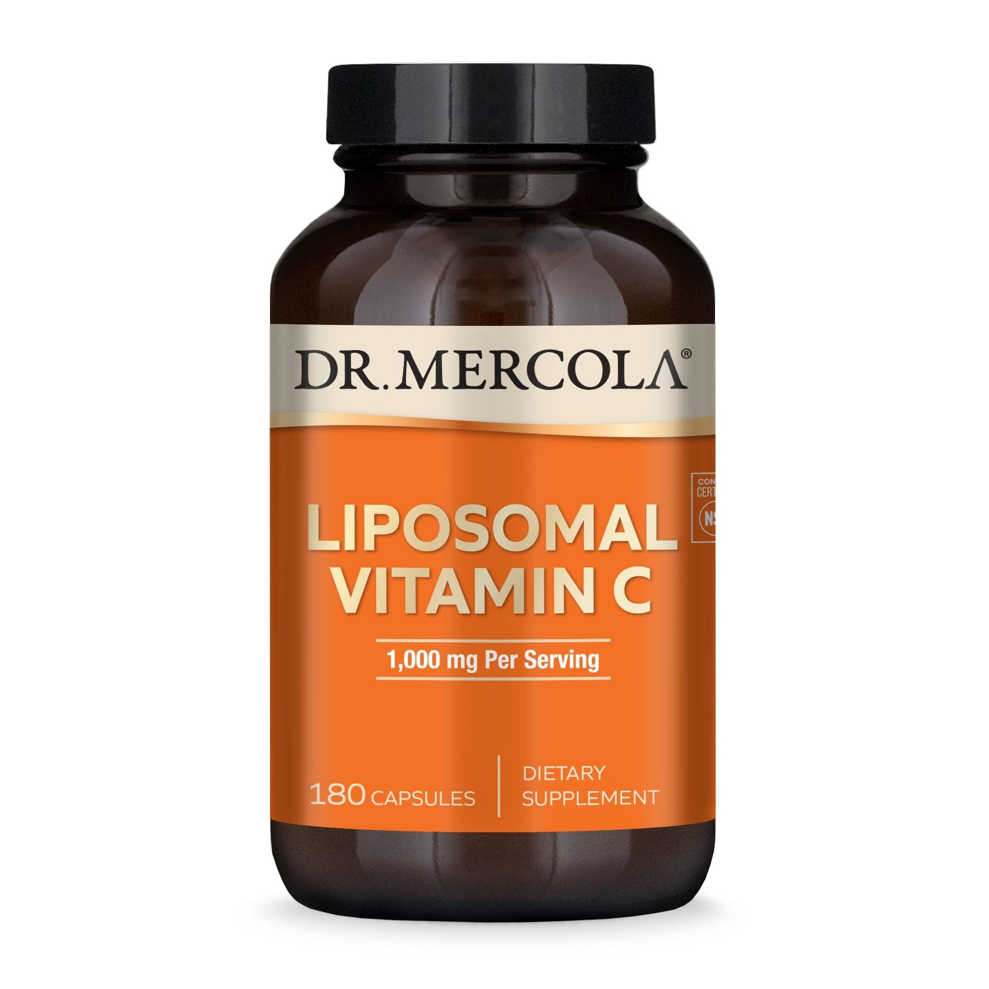 Dr. Mercola Liposomal Vitamin C - Brain, Heart, Eye & Immune Support - Provides 1,000 mg of Bioavailable Vitamin C - Non-GMO, Gluten-Free & Soy-Free Dr. Mercola buy supplements canada
