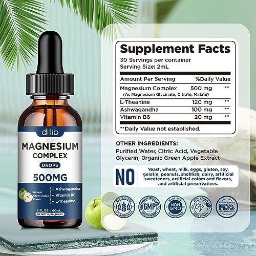 Triple Magnesium Complex Supplement-Magnesium Glycinate, Citrate, Malate Liquid dilib buy supplements canada