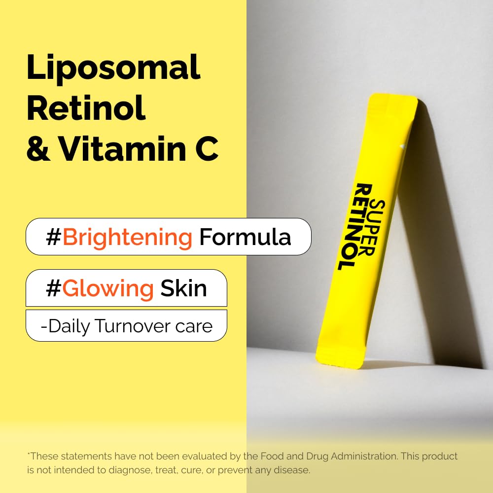 VITALBEAUTIE Super Retinol - Ingestible Liposomal Retinol & Vitamin C 1000mg Powder - Vegan K-Beauty Skin Supplement for Radiant Glass Skin & Tone, Dark Spot Care, 30 Packets VITALBEAUTIE buy supplements canada