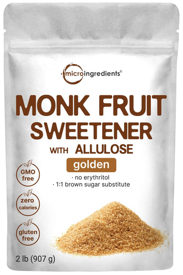 Golden Monk Fruit Sweetener with Allulose, 2 lbs | No Erythritol, No Aftertaste Micro Ingredients buy supplements canada