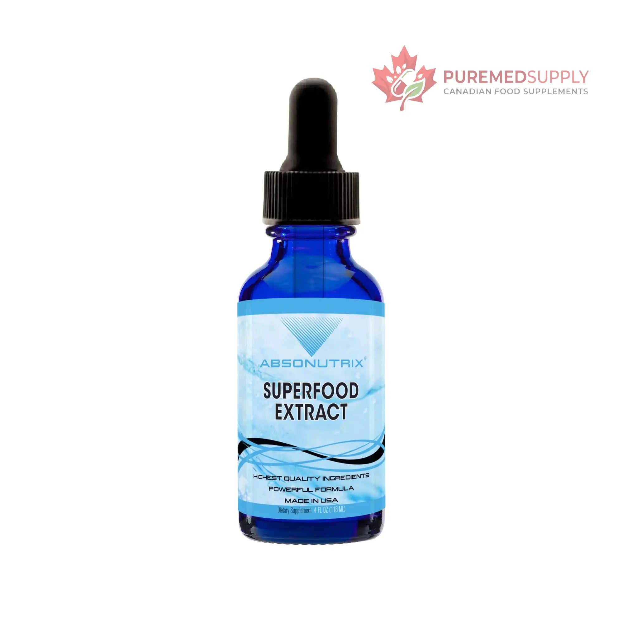 Absonutrix Superfood Extract 390 mg, 4 Oz Liquid, 302 Servings, Made in USA, Quick Absorption, Quality Potent Ingredients, Non-GMO, GMP Certified, Cruelty-Free Products Absonutrix buy supplements canada