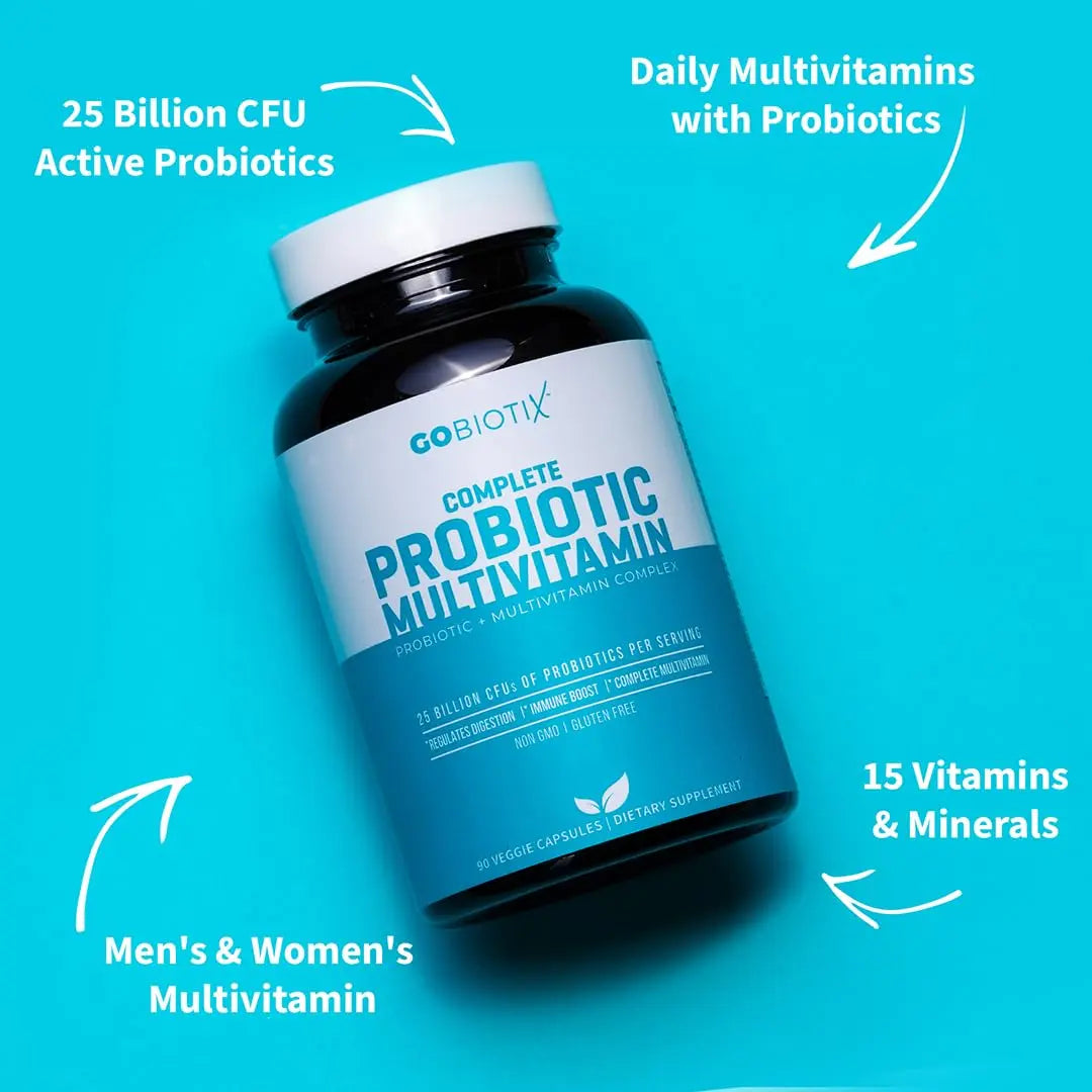 GOBIOTIX Multivitamin with Probiotics and Digestive Enzymes - 25 Billion CFU - Digestive Health, Probiotics for Women and Men GOBIOTIX buy supplements canada