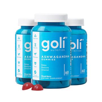 Goli Ashwagandha & Vitamin D Gummy - 180 Count - Mixed Berry, KSM-66, Vegan Goli buy supplements canada