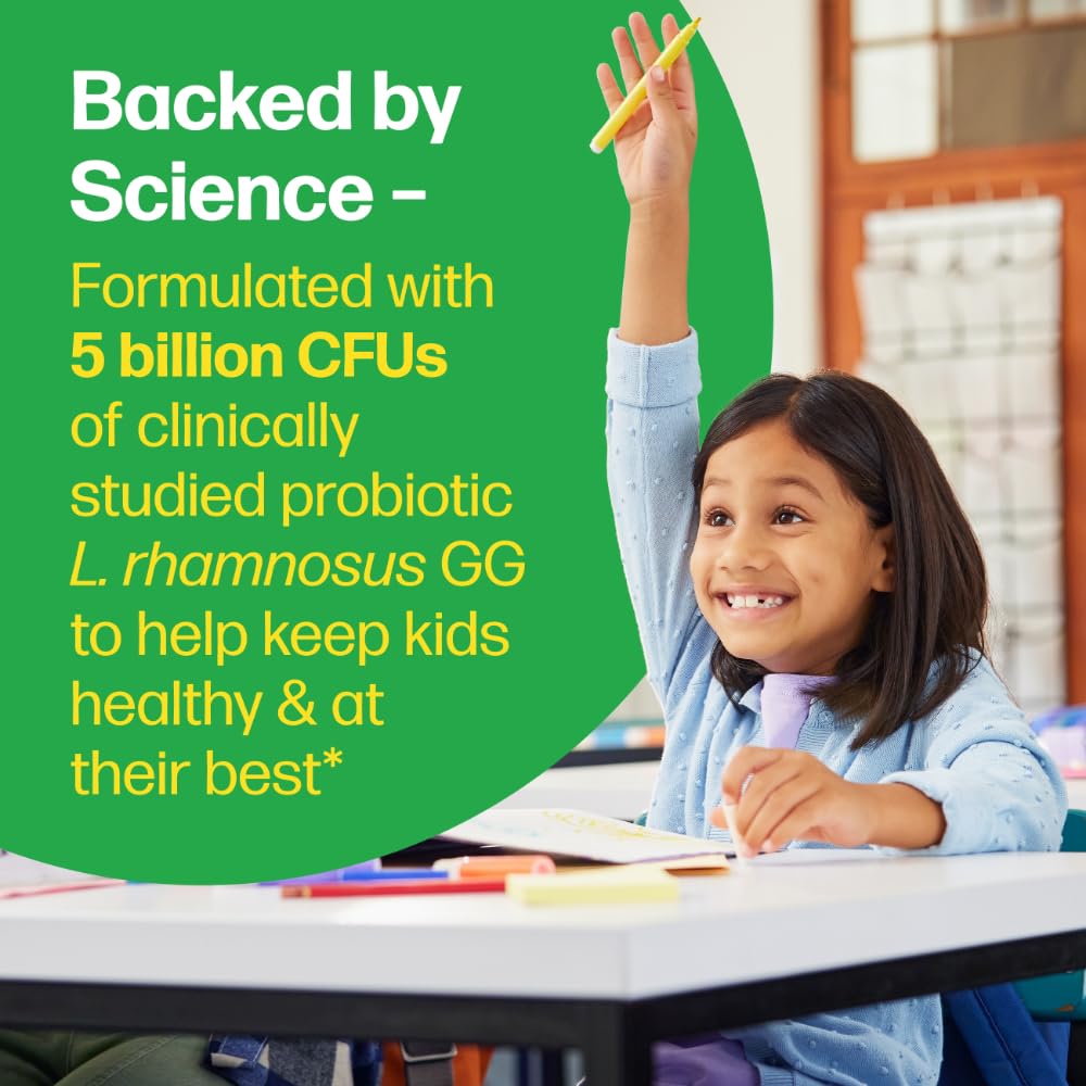 Culturelle Kids Chewable Daily Probiotic for Kids, Ages 3+, 30 Count, #1 Pediatrician-Recommended Brand, Natural Berry Flavored Daily Probiotics Culturelle buy supplements canada