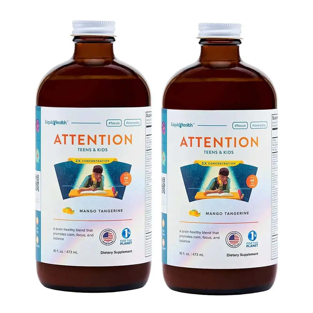 LIQUIDHEALTH Attention, Liquid Multivitamin for Kids & Teens - Improves Memory Retention, Concentration, Focus, Mood, Relaxation & Calming LIQUIDHEALTH buy supplements canada