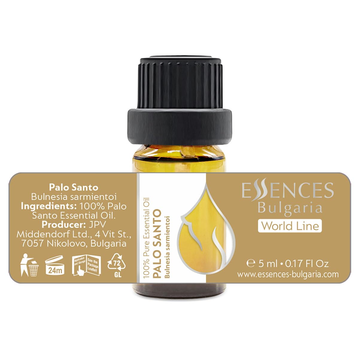 Essences Bulgaria Palo Santo Essential Oil 0.17 Fl Oz 5ml Bulnesia Sarmientoi - 100% Pure Natural Essences Bulgaria buy supplements canada