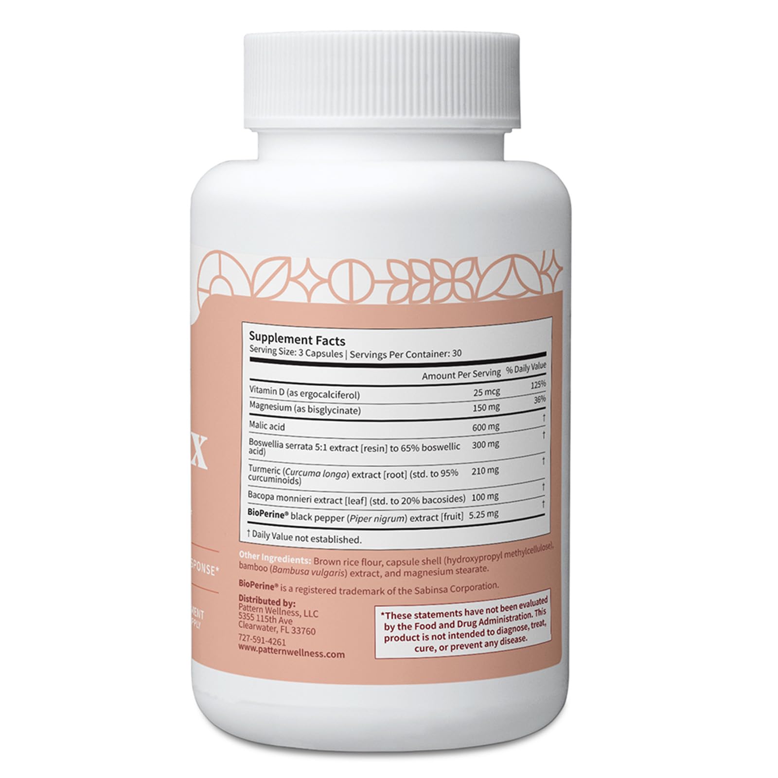 Pattern Wellness Fibro Complex – Advanced Formula with BioPerine® for Nutrient Absorption – Supports Muscle, Joint & Mobility Health – 90 Vegan Capsules Pattern Wellness buy supplements canada