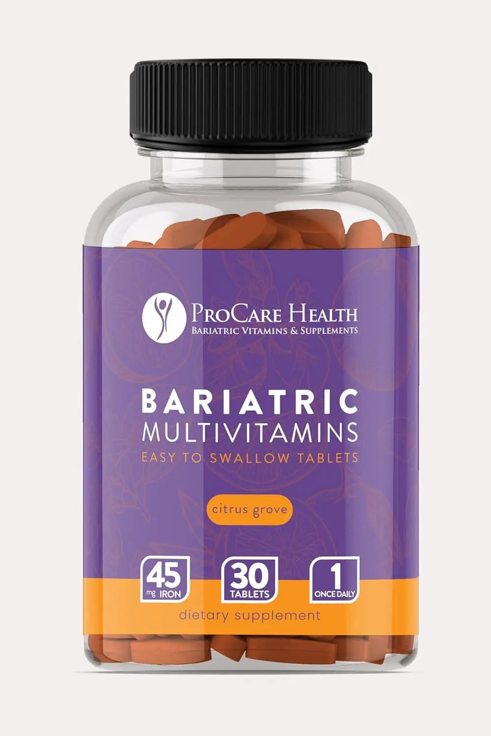 Procare Health Bariatric Multivitamin with Iron 45mg Easy to Swallow 30 Tablets - Post Op Bariatric Vitamins for Gastric Bypass Pills ProCare Health buy supplements canada